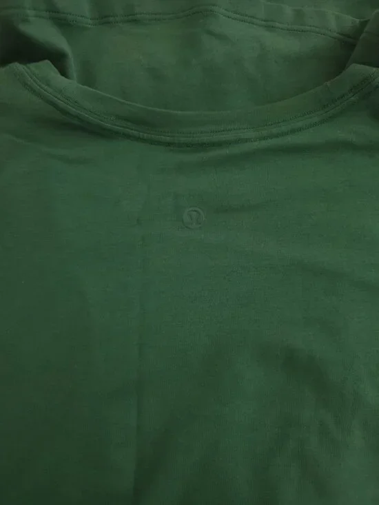 Lululemon Love Everglade Green Long Sleeve Athleisure Shirt Sz 12 - Picture 6 of 7